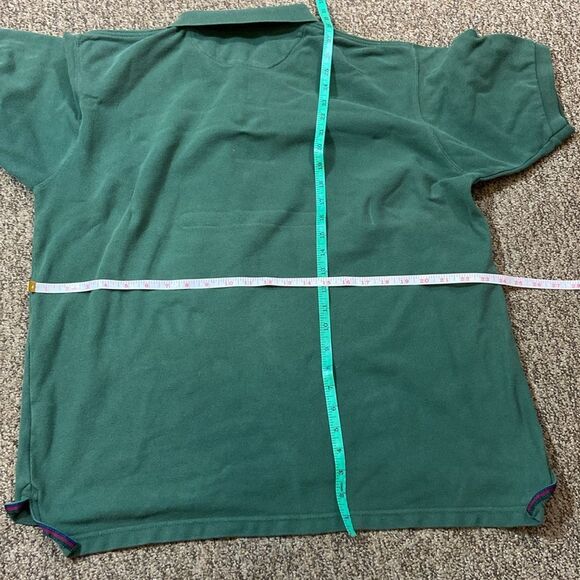 Vintage Chaps Ralph Lauren Green Sweater 💯 Cotton Size L - Picture 7 of 7